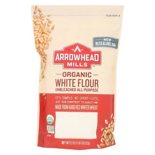 Arrowhead Mills Organic Enriched Unbleached White Flour Case Of 6