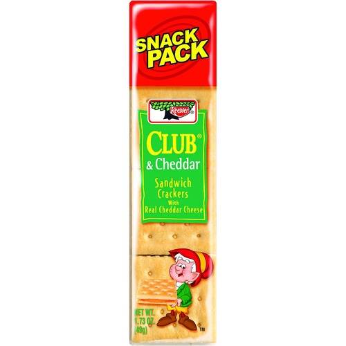 Keebler Club Crackers With Cheddar Cheese Bx Box