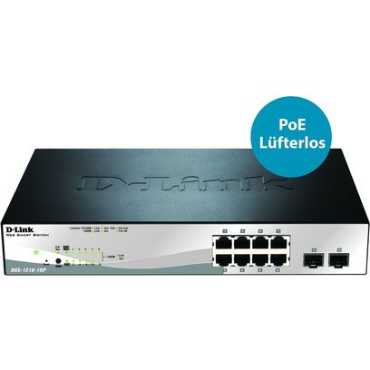 Switch - Dgs-1210-10p - 1u - Wired - 1gbps - Networking / Ports Qty: 10 - Gigabi(1/Ea)