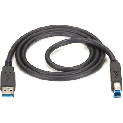 Usb 3.0 Cable - Type-A To Type-B, Male/Male, Black, 6-Ft. (1.8-M)(1/Ea)