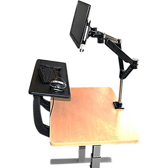 The Sit Stand Desk Converter Pro (dual Monitor Armblack) Is The