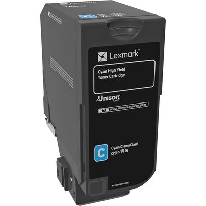 Lexmark - à rendement élevé - cyan cartouche de toner d'origine - LCCP - 74C0H20