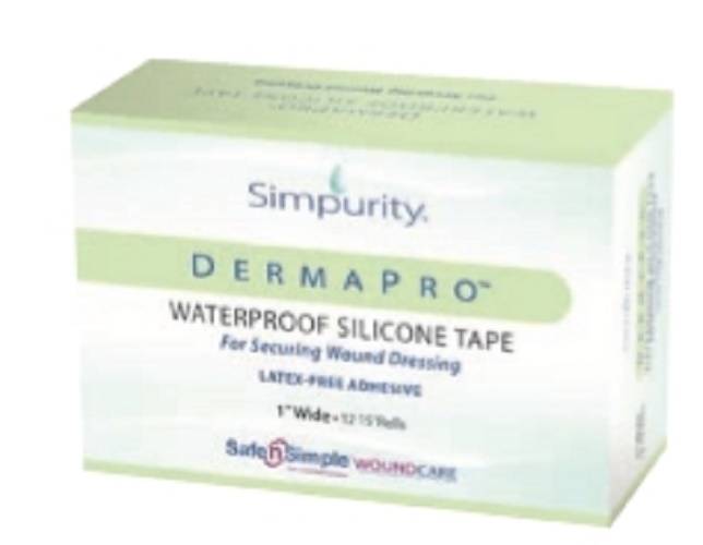 Simple Dermapro Silicone Tape 1 in. X 5 yd. SNS57230 SNS57232