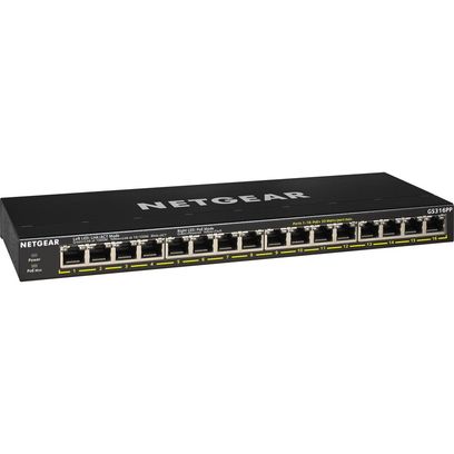 Switch - Gs316pp - Desktop - Wired - 1gbps - Networking / Ports Qty: 16 - Gigabi(1/Ea)