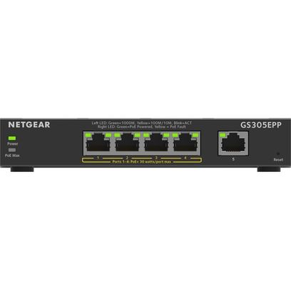 Switch - Gs305epp - Wired - 1gbps - Networking / Ports Qty: 5 - Gigabit Ethernet(1/Ea)