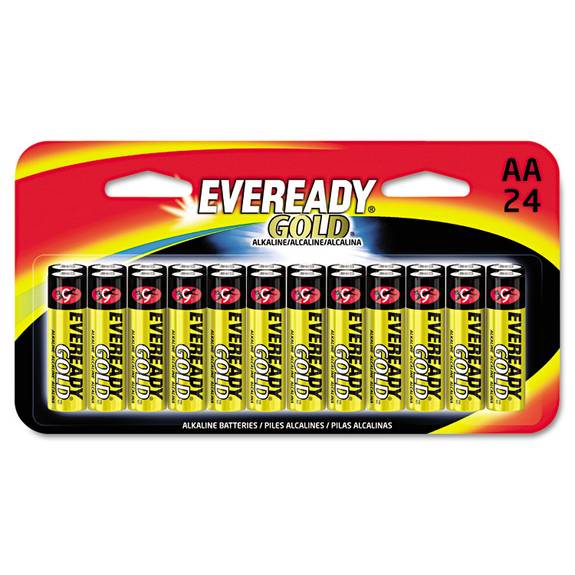Eveready  Gold Alkaline Batteries, Aa, 24 /pk A91bp-24ht 24 Package