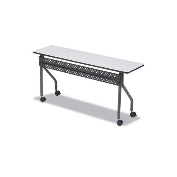 Iceberg Officeworks Mobile Training Table, Rectangular, 72w X 18d X 29h, Gray/charcoal 68067 1 Each