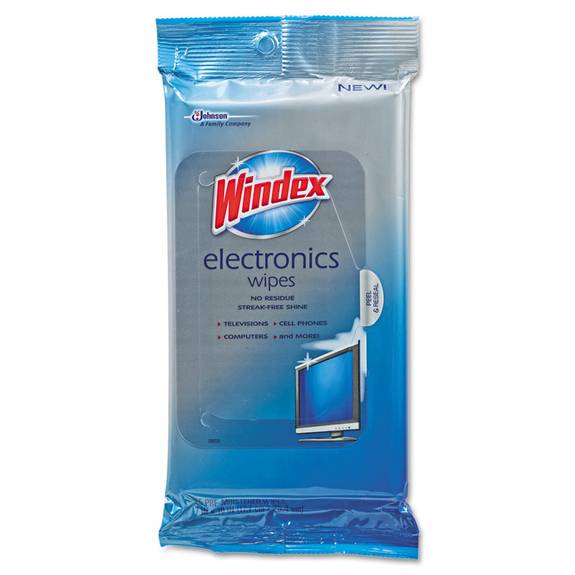 Windex CB702271 Electronics Cleaner, 25 Wipes, 1 Pack 