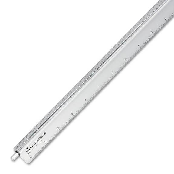  Architectural Scale Ruler, 12 Aluminum Architect