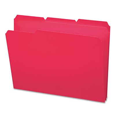 File Folder Reed Smead Waterproof Poly File Folders, 1/3 Cut Top Tab, Letter, Red, 24 ...