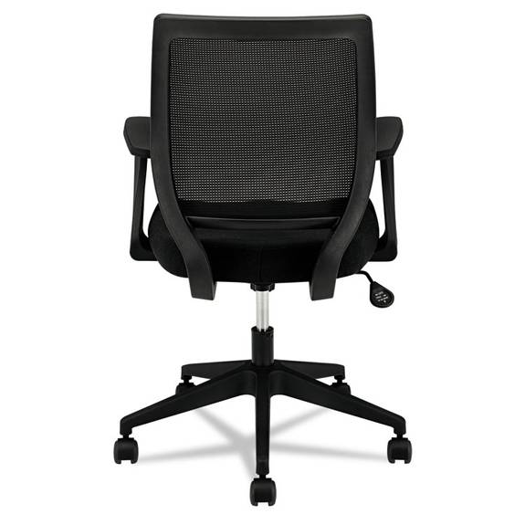 Hon  Hvl521 Series Mid-back Work Chair, Mesh Back, Fabric Seat, Black Vl521va10 1 Each