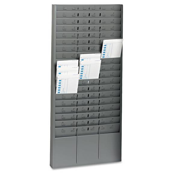 Steelmaster Steel Time Card Rack With Adjustable Dividers, 5" Pockets 27018jtrgy 1 Each