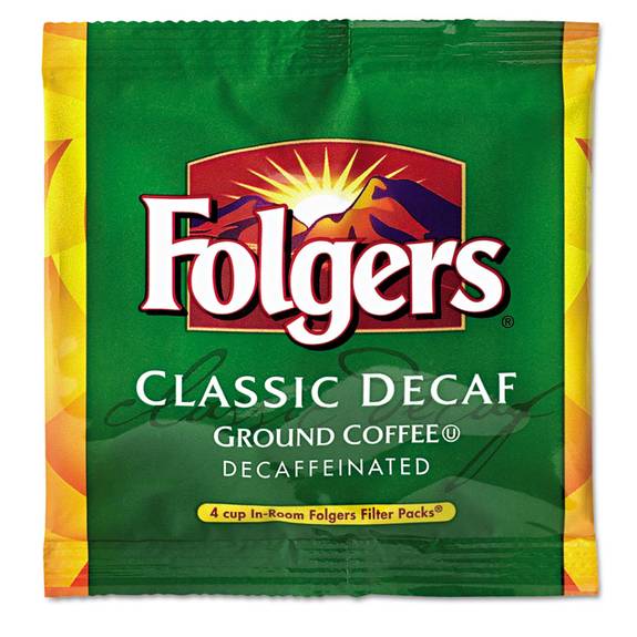 Folgers  Coffee Filter Packs, Decaffeinated, In-room Lodging, .6 Oz, 200/carton 2550006547 200 Case