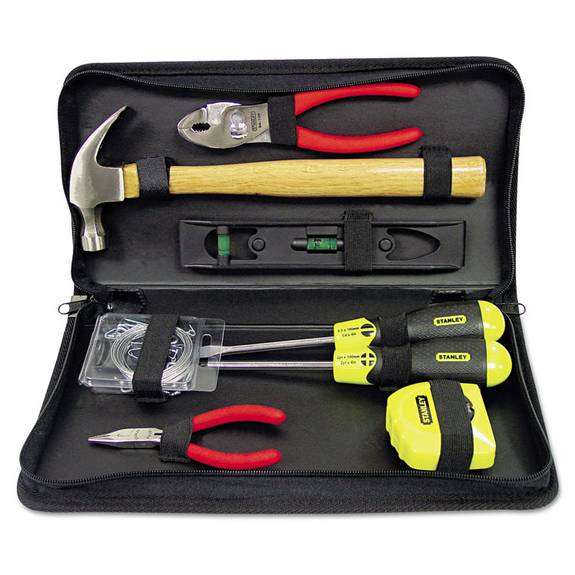 Stanley  General Repair 8 Piece Tool Kit In Water-resistant Black Zippered Case 96-680 1 Package