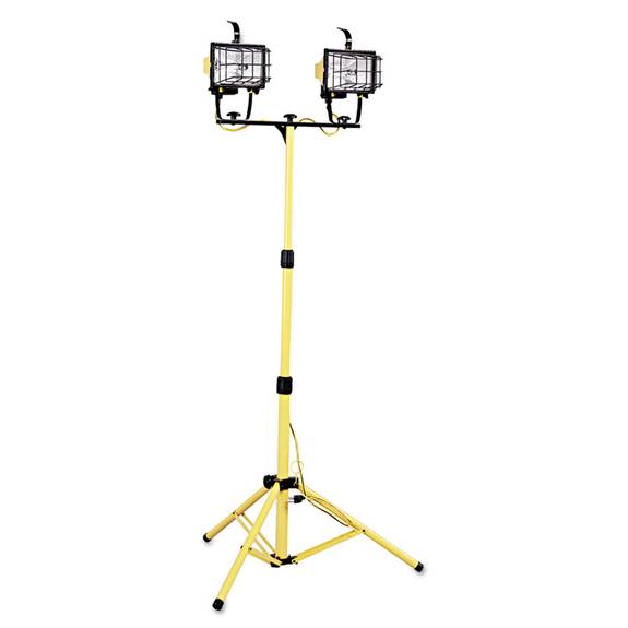 Cci  Luma-site Dual Halogen Work Light With Tripod, Jointed, Yellow 172-l14sled 1 Each
