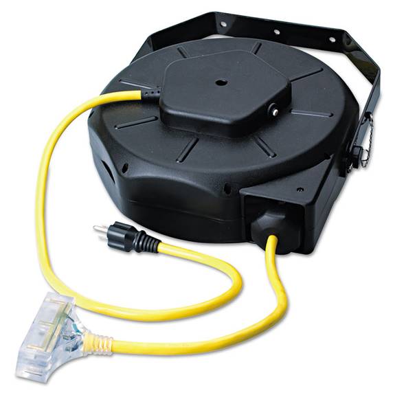 Cci  Retractable Industrial Extension Cord Reel, 50ft, Yellow/black 172-04820 1 Each