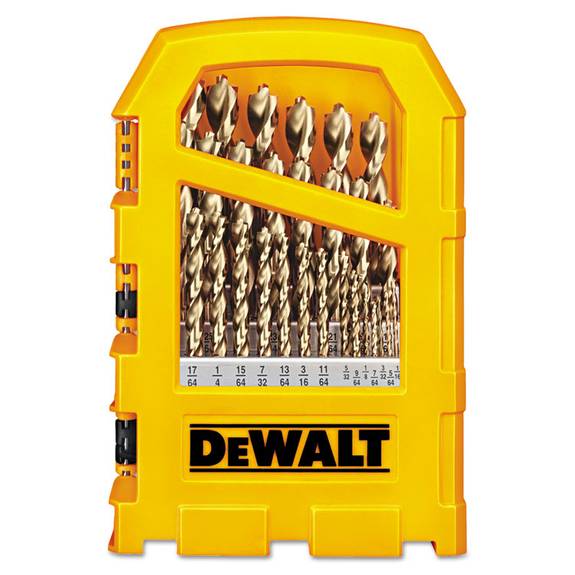 Dewalt  Pilot Point 29-piece Gold Ferrous Oxide Drill Bit Set, 1/16