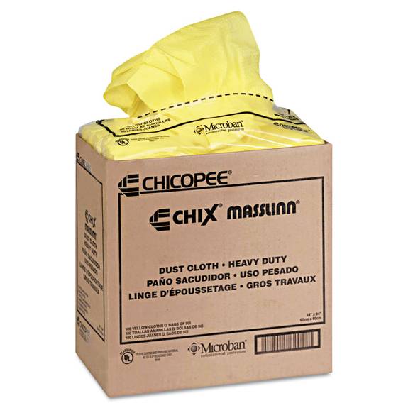 Chix  Masslinn Dust Cloths, 22 X 24, Yellow, 150/carton 8673 150 Case