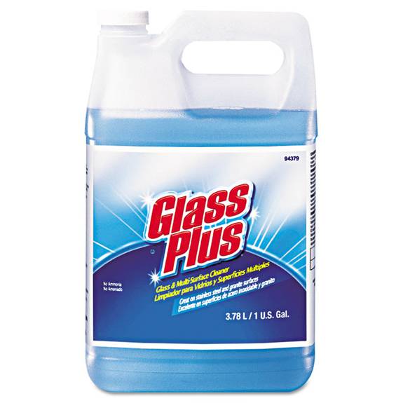 Glass Plus  Glass Cleaner, Floral, 1gal Bottle, 4/carton 94379 4 Case
