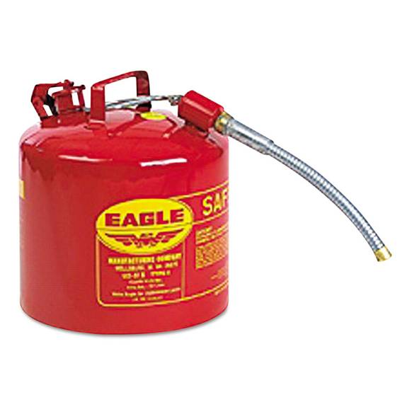 Eagle  Type Ii Safety Can, 2 Gallon, Red, Metal Spout 258-u2-26-s 1 Each