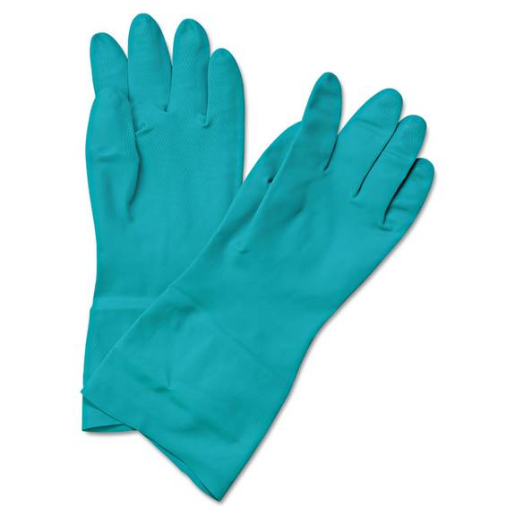 Boardwalk  Flock-lined Nitrile Gloves, 2x-large, Green, 1 Dozen Wf211 1 Dozen