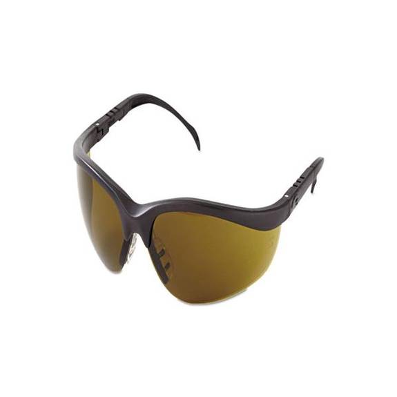 Mcr  Safety Klondike Protective Eyewear, Black Frame, Brown Lens Kd11b 1 Each