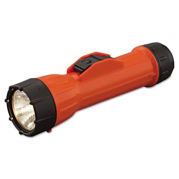 Bright Star  Worksafe Waterproof Flashlight, 2d (sold Separately), Orange/black 120-14460 1 Each