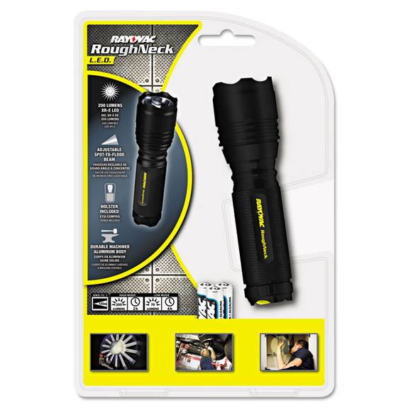 LED Aluminum Flashlight, 3 AAA Batteries (Included), Black LED Aluminum Flashlight, 3 AAA Batteries (Included), Black