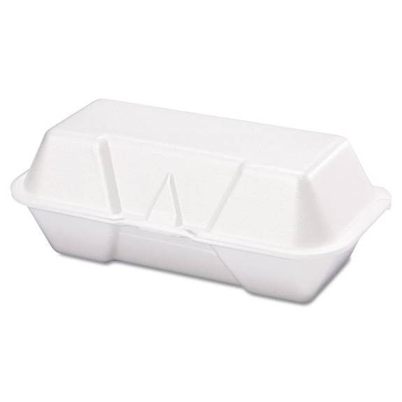 Genpak  Foam Hoagie Container, 8 7/16 X 4 3/16 X 3 1/16, White, 125/bag, 4 Bags/carton 21600 500 Case
