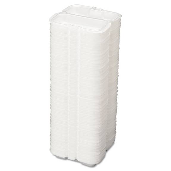Genpak  Foam Hot Dog Container, 7 3/8 X 3 9/16 X 2 1/4, White, 125/bag, 4 Bags/carton 21100 500 Case