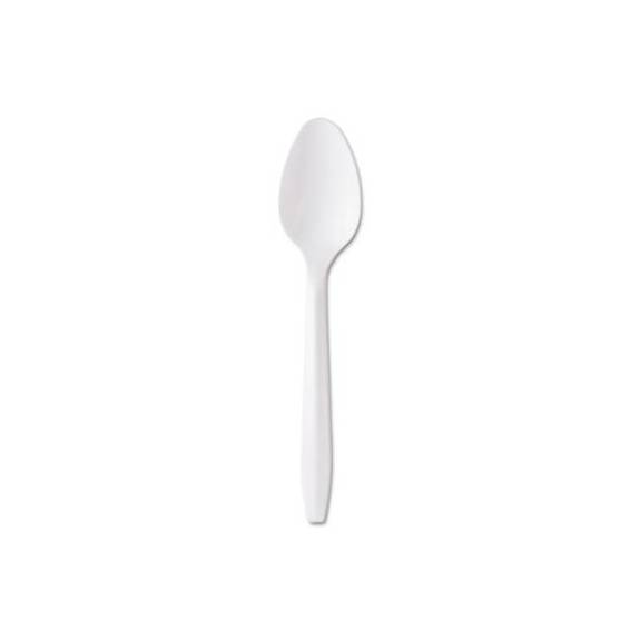 Gen Medium-weight Cutlery, Teaspoon, White, 1000/carton Gen Ppts 1000 Case