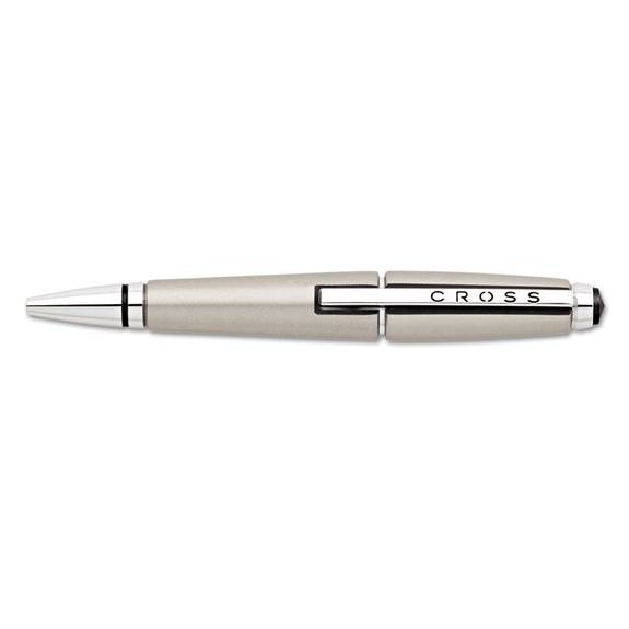 Cross  Edge Pen, 0.7 Mm, Medium, Black Ink, Titanium Barrel At0555-5 1 Each