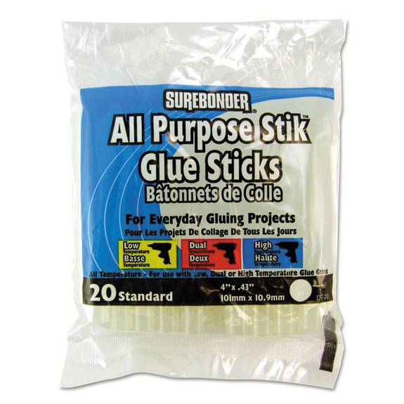 Surebonder 4 All Purpose Glue Sticks - 20 / Pack