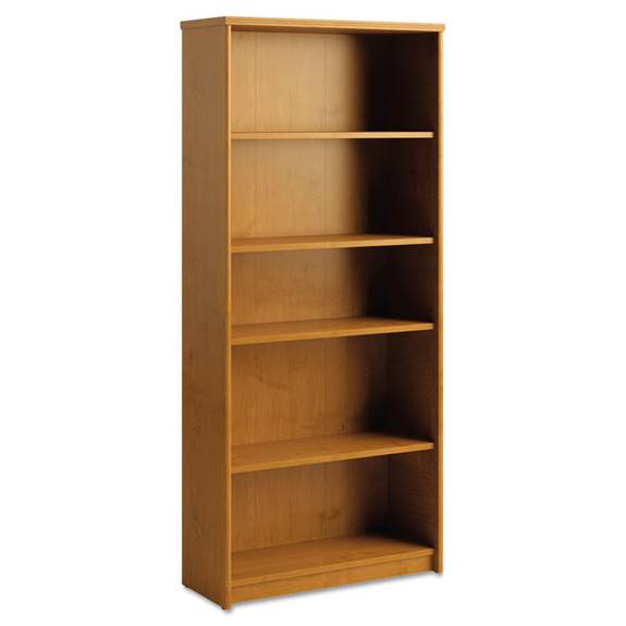 Bush  Envoy Series Five-shelf Bookcase, 29 7/8w X 11 3/4d X 66 3/8h, Natural Cherry Pr76365 1 Each