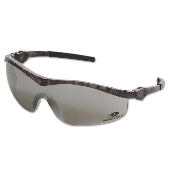 Mcr  Safety Mossy Oak Safety Glasses, Forest-floor-camo Frame, Silver-mirror Lens 135-mo117 1 Each