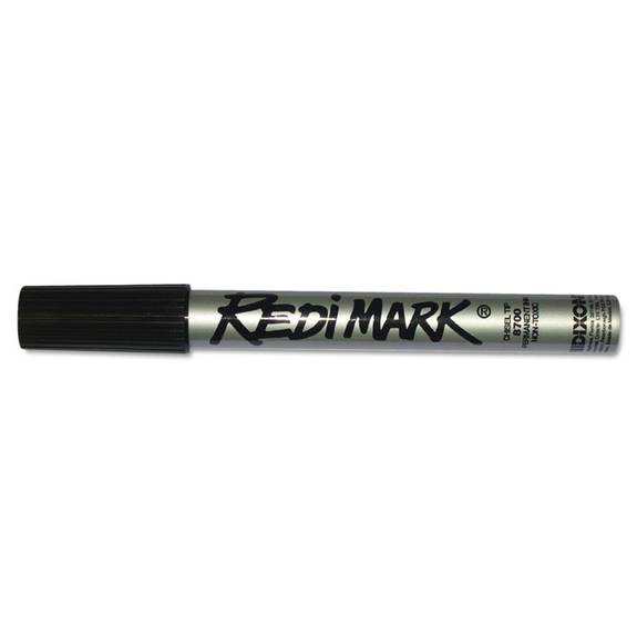 Dixon  8717 Redimark Metal-cased Marker, Black, 6