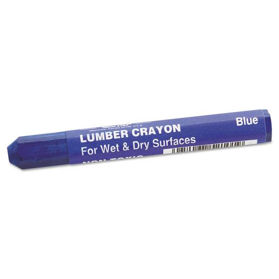 Dixon  Lumber Crayons, 4 1/2 X 1/2, Blue, Dozen 464-52100 1 Dozen