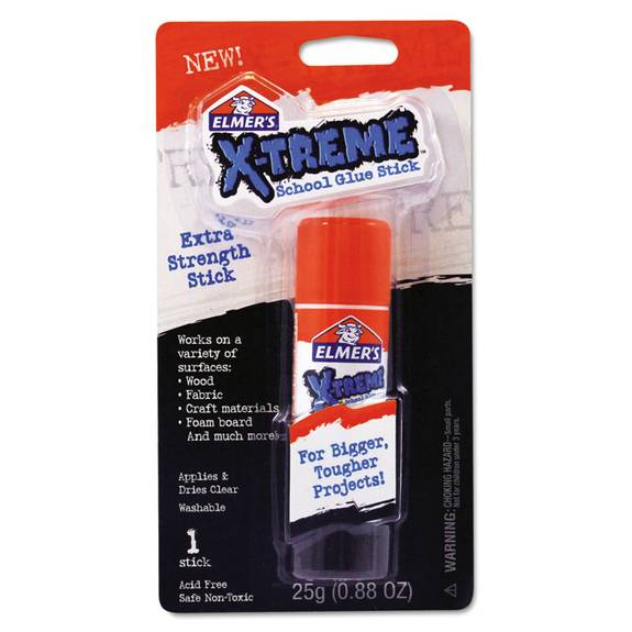 Elmer S  X-treme School Glue Stick, Clear E584 1 Each
