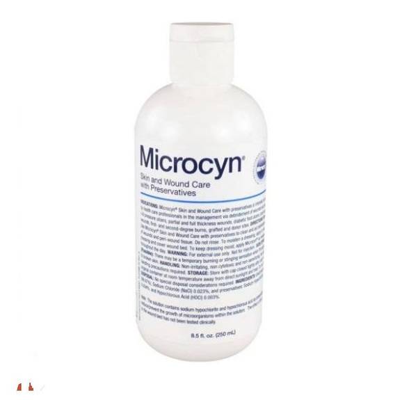 Microcyn Skin and Wound Care with Preservatives, 250 ml Part No. 84491 (12/case)