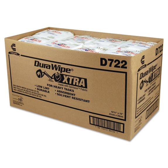 Chix  Durawipe General Purpose Towels, 12 X 13, White, 1000/carton D722 1000 Case