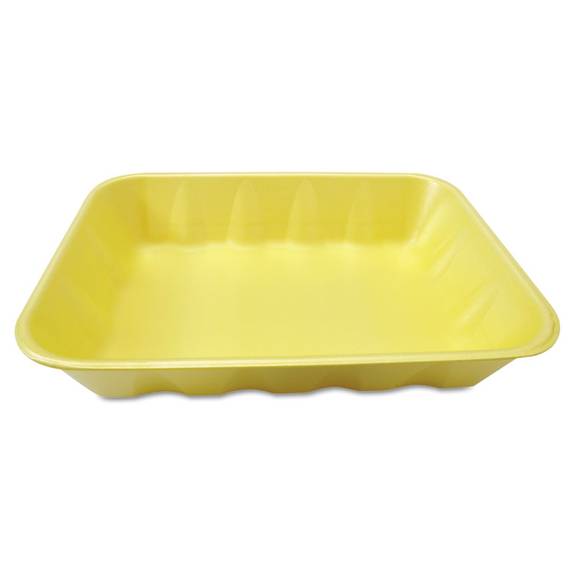 Genpak  Supermarket Tray, Foam, Yellow, 11-7/8 X 8-3/4, 100/case Gnp 20kyl 100 Case