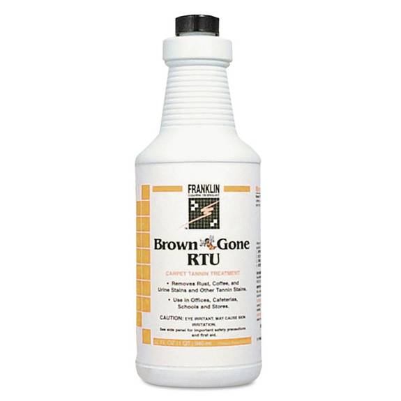 Franklin Cleaning Technology  Brown 'bee' Gone Rtu Carpet Tannin Treatment, Liquid, 1 Qt. Flip-top Bottle F374612 12 Case
