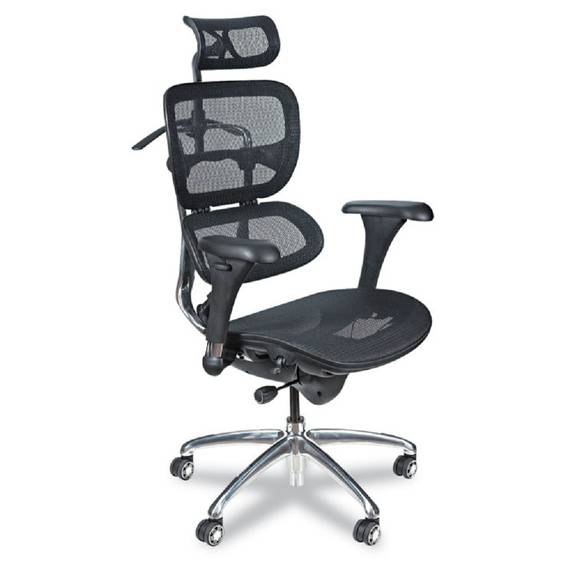 Balt  Ergonomic Executive Butterfly Chair, Black Mesh 34729 1 Each
