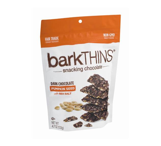 Bark Thins Snacking Dark Chocolate - Pumpkin Seed With Sea Salt - Case Of  12 - 4.7 Oz.