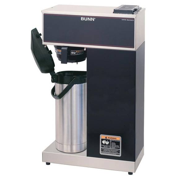 Bunn  Vpr-aps Pourover Thermal Coffee Brewer With 2.2l Airpot, Stainless Steel, Black 33200.0014 1 Each