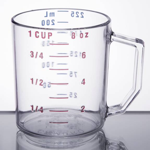  Measuring-cup-1cup-clear Cmc 25mccw 1 Dozen