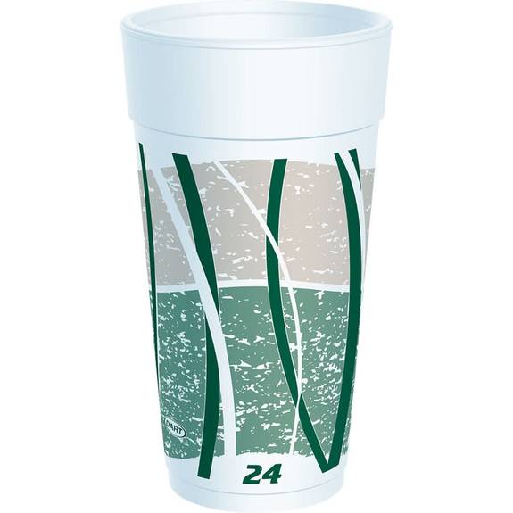  Thermo Glz Foam Cup 24oz  Impls Gre 25/20 44300/04 500 Case