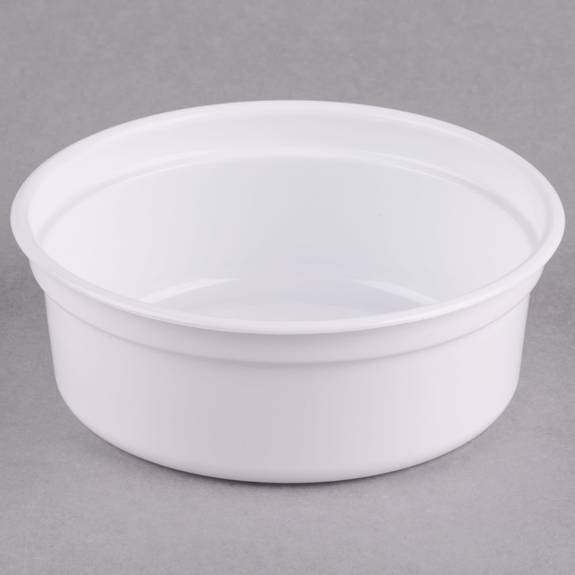 Dart  Microgourmet Food Containers, 8 Oz, White, 500/carton 8nw-0007 500 Case