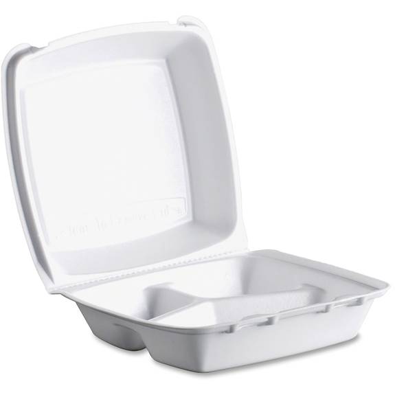  Large, 3-compartment With Removable Lid, White, Vented 9 3/8 90htpf3vr 200 Case