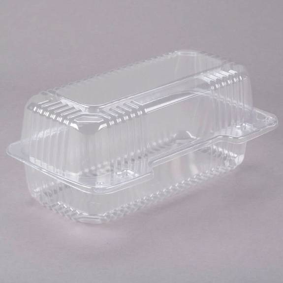 Dart  Staylock Clear Hinged Lid Containers, 4 .5 X 8.5 X 3.6, Clear, 250/carton C19ut1 250 Case